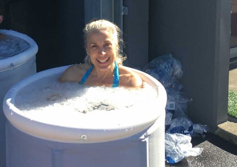 Image of a wim hof ice bath